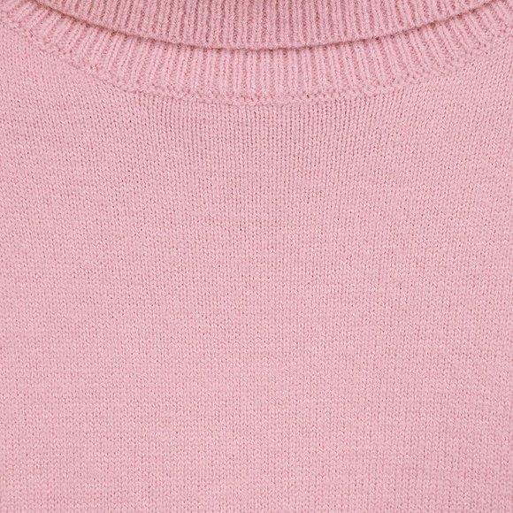 NWT LULUS BLUSH PINK KNIT TURTLENECK SWEATER DRESS - Picture 6 of 6